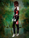 Blood Rayne pvc costume side image